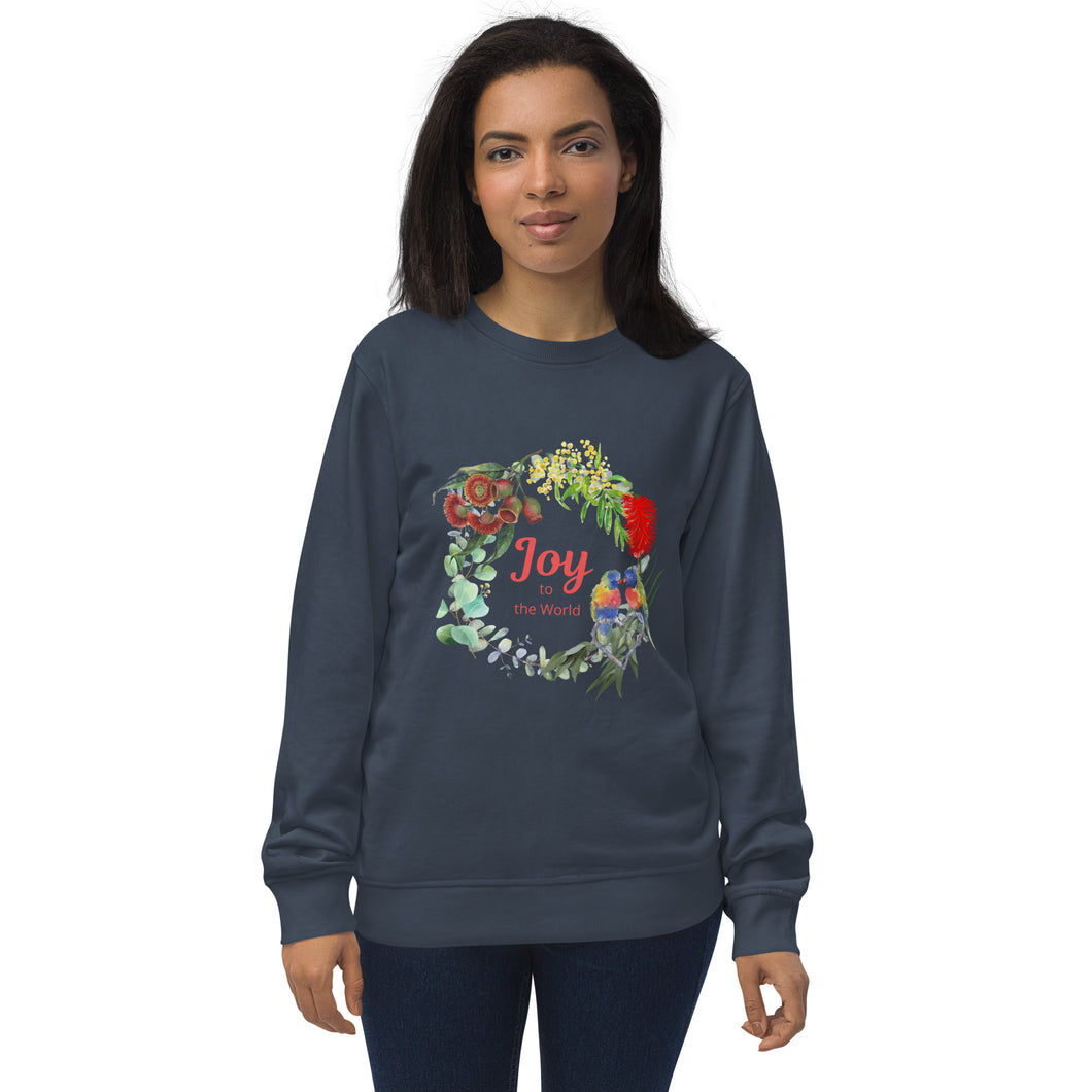 Joy to the world native wreath Christmas jumper - unisex