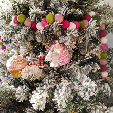 Load image into Gallery viewer, Christmas tree felt garland
