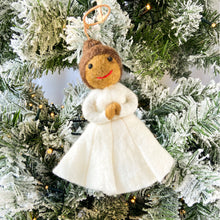 Load image into Gallery viewer, Felt black angel tree topper
