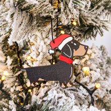 Load image into Gallery viewer, Florence daschund christmas tree decoration
