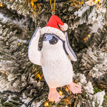 Load image into Gallery viewer, Frosty penguin christmas tree ornament
