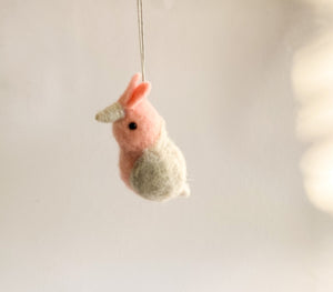 Felt Galah hanging decoration