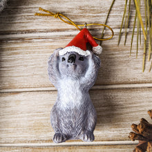 Load image into Gallery viewer, koala hanging christmas tree ornament
