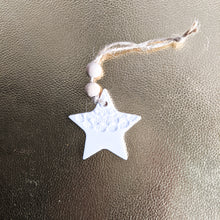 Load image into Gallery viewer, Embossed clay star hanging decoration - Joy Homewares
