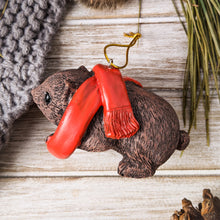 Load image into Gallery viewer, wombat christmas tree ornament
