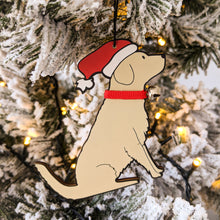 Load image into Gallery viewer, Golden Retriever Christmas tree ornament

