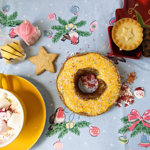 Yellow doughnut Christmas tree decoration - Joy Homewares