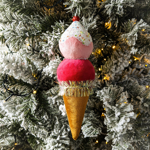 Ice cream christmas tree decoration - Joy Homewares