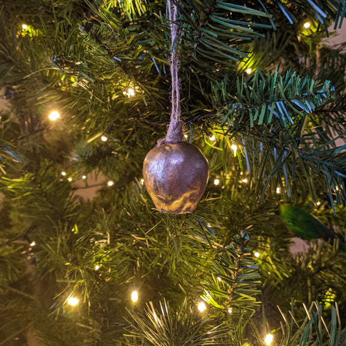 Golden gumnut christmas tree decoration