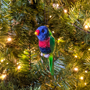 Rudy Rainbow Lorikeet Christmas Tree Ornament - Joy Homewares