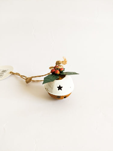 Christmas pudding hanging bell decoration - Joy Homewares