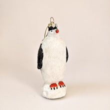 Load image into Gallery viewer, Glitter penguin christmas tree ornament
