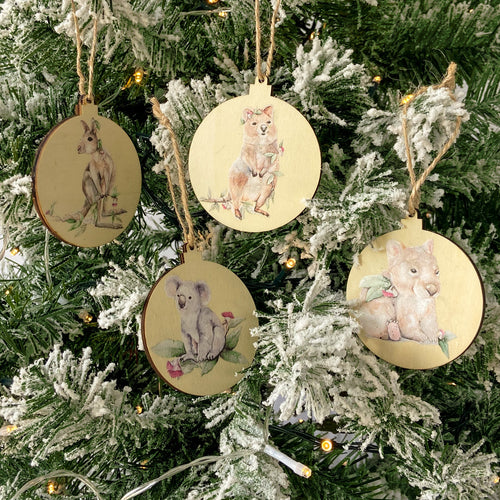 Stephanie Elizabeth australian animals tree decorations