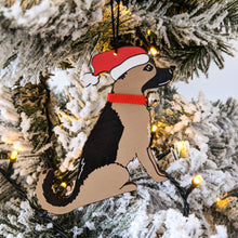 Load image into Gallery viewer, German Shepherd dog Christmas tree ornament
