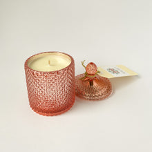 Load image into Gallery viewer, Winter Hearth Candle - Rose Gold Tear Drop Jar - Joy Homewares
