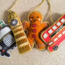 Load image into Gallery viewer, Big Ben Zari Embroidery Christmas hanging decoration
