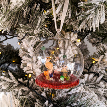 Load image into Gallery viewer, Meerkat glass christmas bauble
