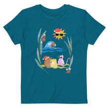 Load image into Gallery viewer, Echidna beach Christmas organic cotton kids t-shirt - Joy Homewares
