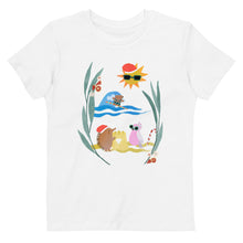 Load image into Gallery viewer, Echidna beach Christmas organic cotton kids t-shirt - Joy Homewares
