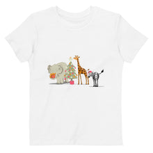 Load image into Gallery viewer, Christmas safari organic cotton kids t-shirt - Joy Homewares
