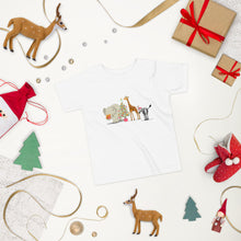 Load image into Gallery viewer, Festive safari friends toddler t-shirt - Joy Homewares
