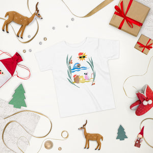 Echidna beach Christmas toddler short-sleeved t-shirt - Joy Homewares