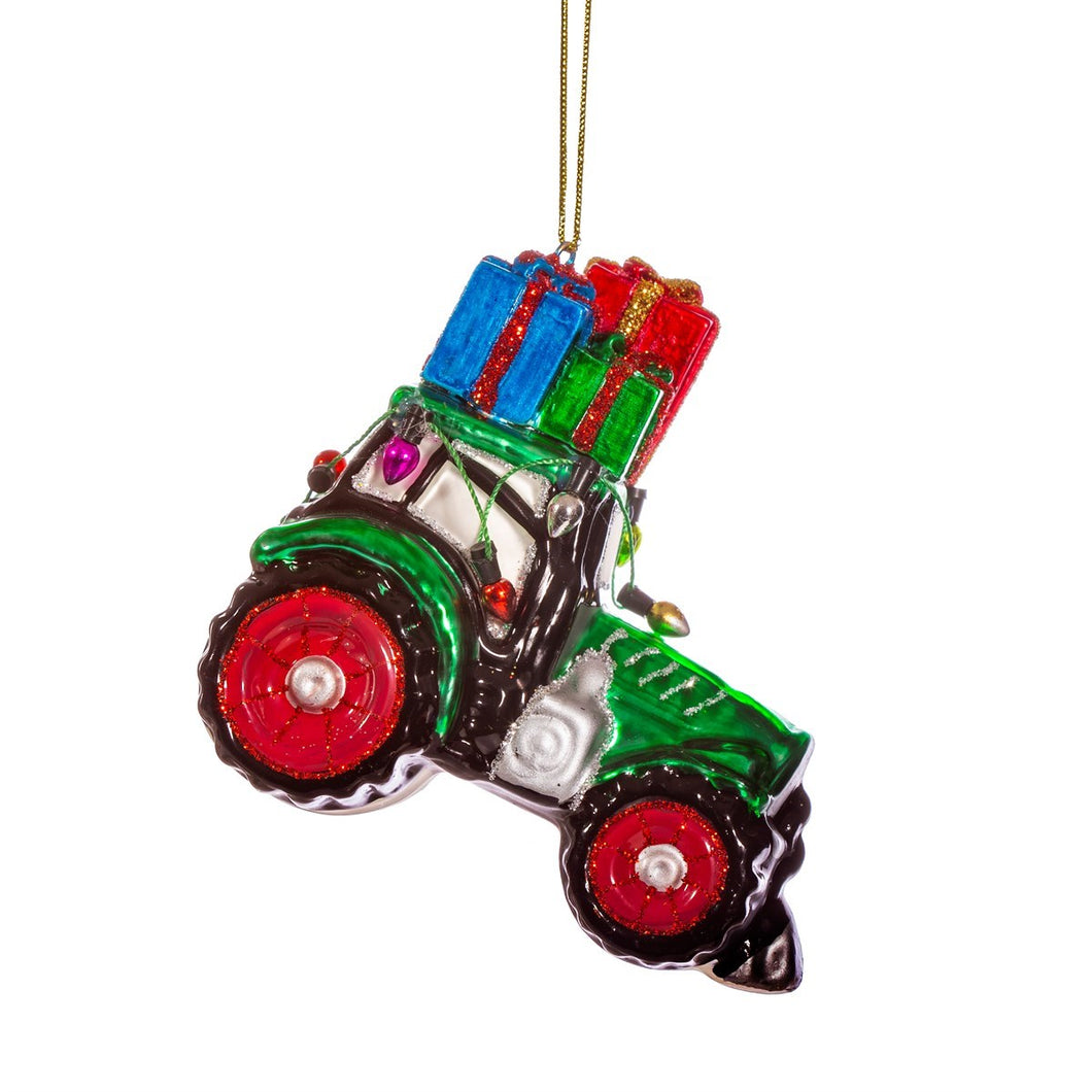Tractor Christmas bauble