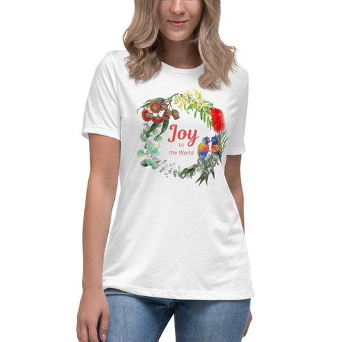Joy to the World Native Wreath women's Relaxed T-Shirt - Joy Homewares