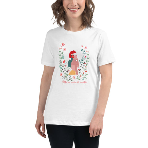 Meet Me Under the Mistletoe women's Christmas t-shirt - Joy Homewares
